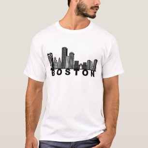 Boston Skyline Silhouette T-Shirt