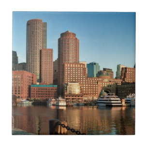 Boston skyline tile