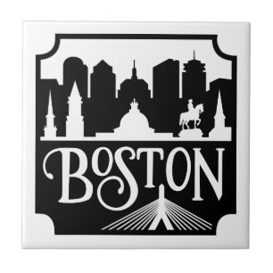 Boston Skyline Tile