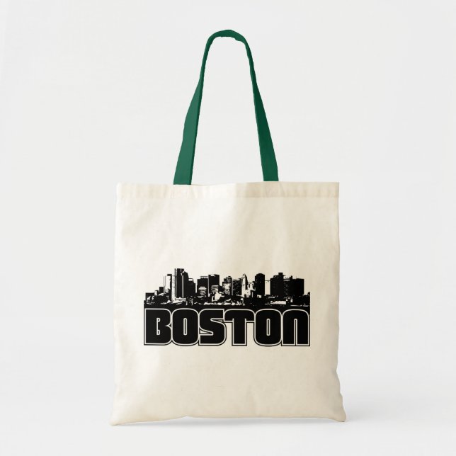Boston Skyline Tote Bag (Front)