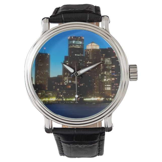 Boston skyline with moon watch (Front)