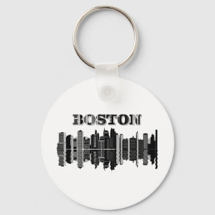 Boston Skyscrapers Building Key Ring