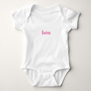 "Boston" snow pink - Baby Bodysuit