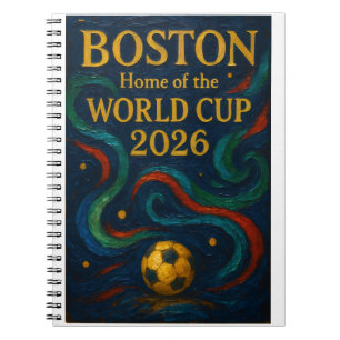 Boston Soccer Art 2026 Football Design Notebook