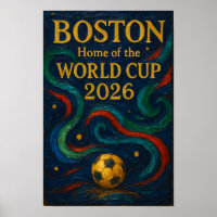 Boston Soccer Art 2026 Football Design