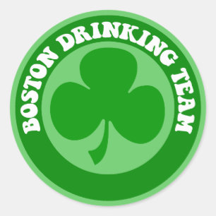 Boston St Patrick's Day Classic Round Sticker
