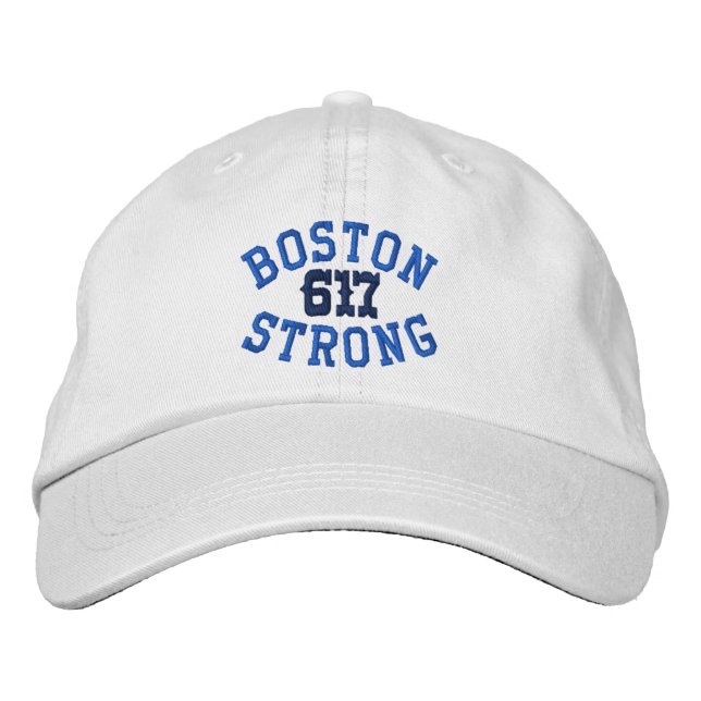 Boston Strong 617 Embroidered Hat (Front)