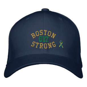 Boston Strong 617 Ribbon Edition Embroidered Hat