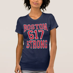 Boston STRONG 617 Typography T-Shirt