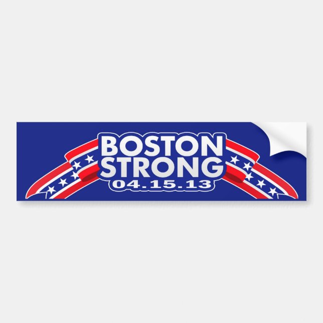 Boston Strong April 15 2013 Bumper Sticker (Front)