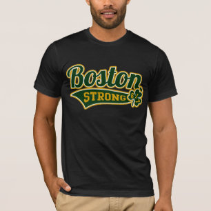 Boston Strong Ballpark Shamrock College T-Shirt