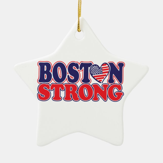 Boston Strong Ceramic Tree Decoration (Front)