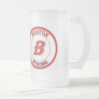 Boston Strong Frosted Beer Mug
