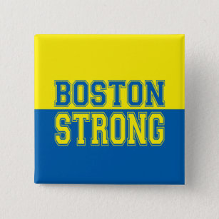 Boston Strong Graphic Style 15 Cm Square Badge