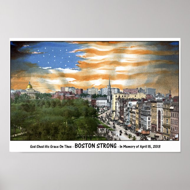 Boston Strong - In Memory of April 15, 2013 Poster (Front)