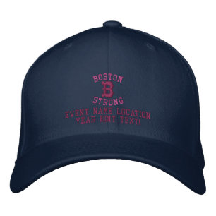 Boston Strong Personalizable EDIT TEXT Embroidered Hat