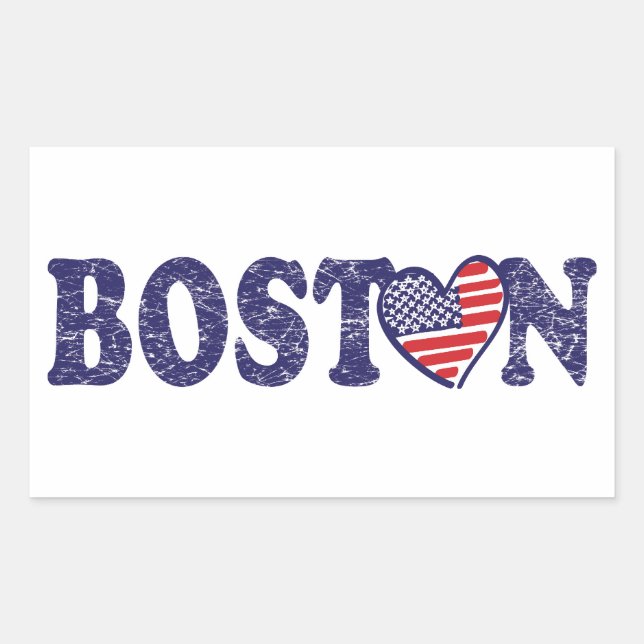 Boston Strong Rectangular Sticker (Front)