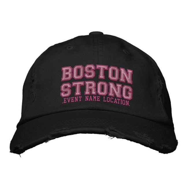 Boston Strong Ribbon Edition Cap Personalise it! (Front)