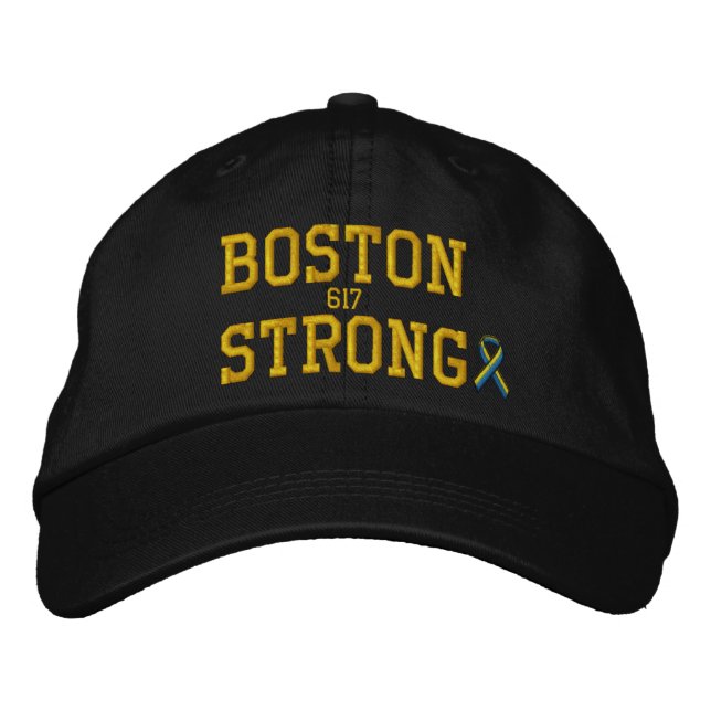 Boston Strong Ribbon Edition Embroidered Hat (Front)