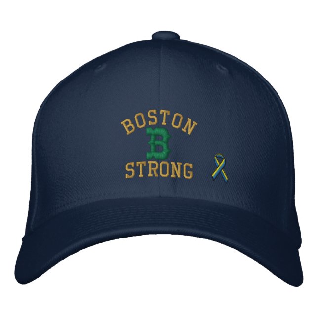 Boston Strong Ribbon Edition Embroidered Hat (Front)