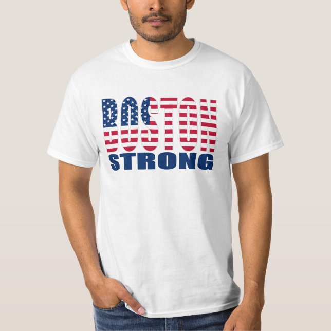 BOSTON STRONG U.S. Flag T-shirt (Front)