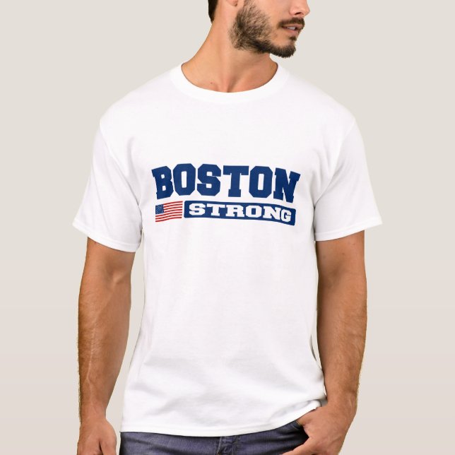 BOSTON STRONG U.S. Flag T-shirt (Front)