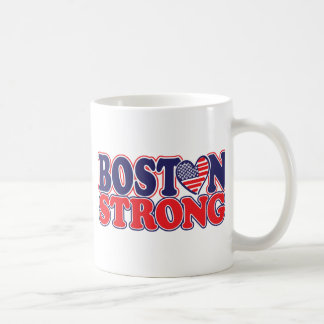 Boston Strong With Amricah Heart Coffee Mug