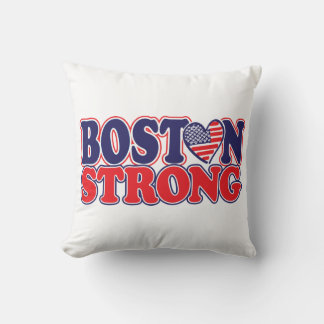 Boston Strong With Amricah Heart Cushion