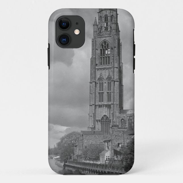 Boston Stump and River Welland, Lincolnshire Case-Mate iPhone Case (Back)