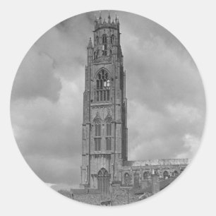 Boston Stump and River Welland, Lincolnshire Classic Round Sticker