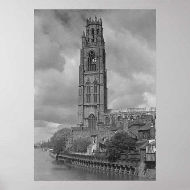 Boston Stump and River Welland, Lincolnshire Poster (Front)