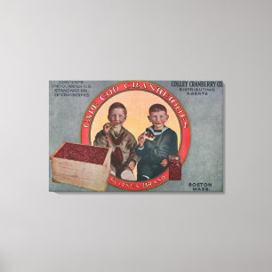 Boston Suitsus Brand Cranberry Label Canvas Print