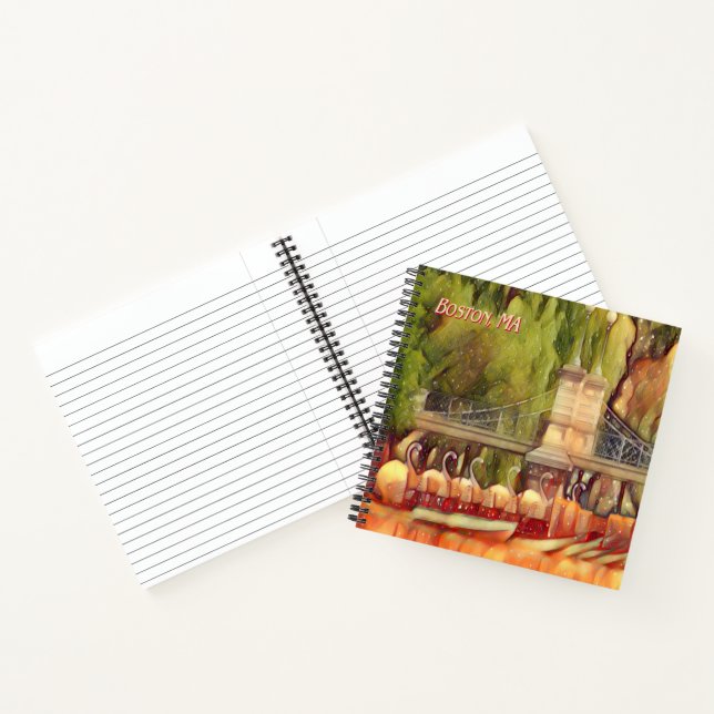 Boston Swan Boats Summer Notebook (Inside)