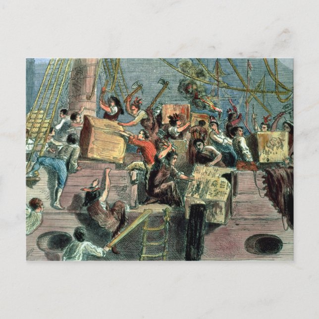 Boston Tea Party, 16th December 1773 Postcard (Front)