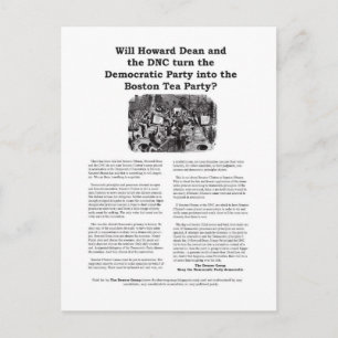 Boston Tea Party postcard- version 2 Postcard