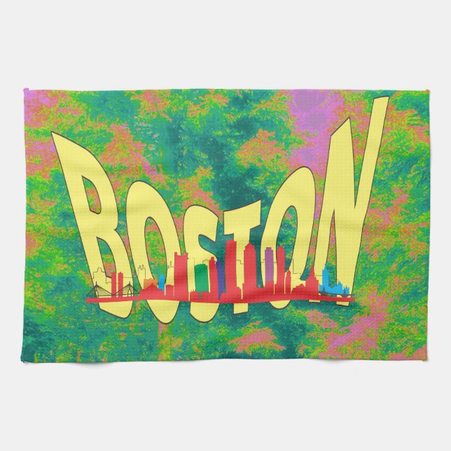Boston Tea Towel (Horizontal)