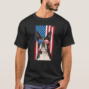 Boston Terrier 4th of July For Men Kids Funny Bost T-Shirt