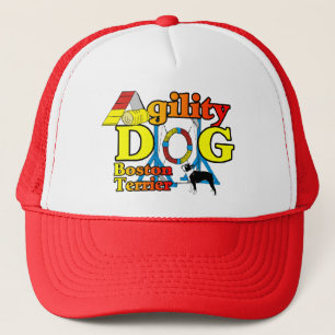 Boston Terrier Agility Gifts Trucker Hat