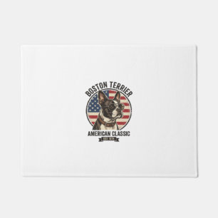 Boston Terrier American Classic Dog Flag Sunglasse Doormat
