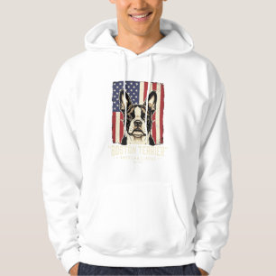 Boston Terrier American Classic Flag Hoodie