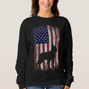 Boston Terrier American Flag Usa Sweatshirt