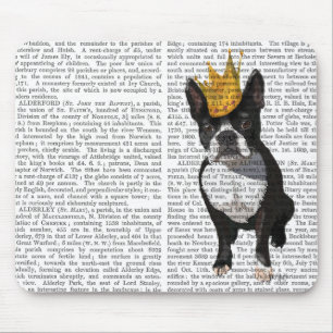 Boston Terrier And Crown Mouse Mat