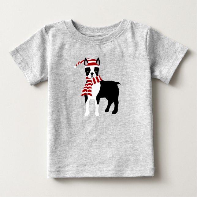 Boston Terrier Baby Tshirt (Front)