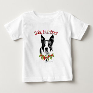 Boston Terrier Bah Humbug Baby T-Shirt
