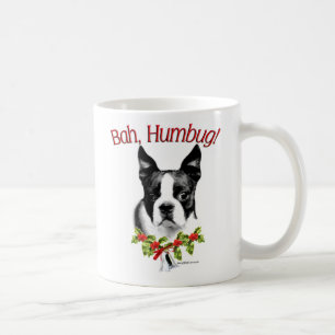 Boston Terrier Bah Humbug Coffee Mug