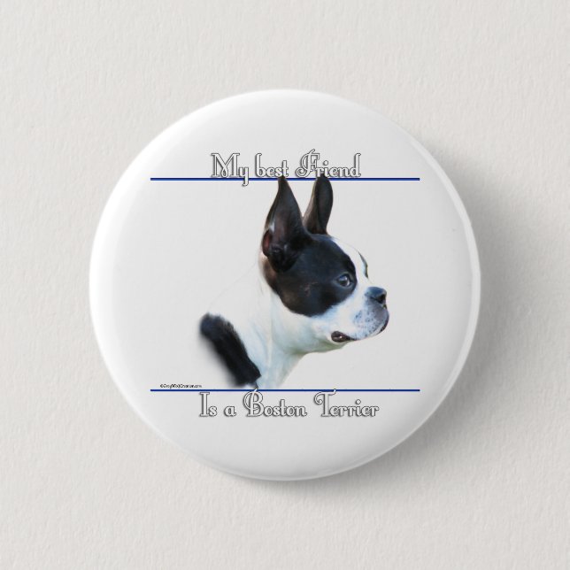 Boston Terrier Best Friend 2 - Button (Front)