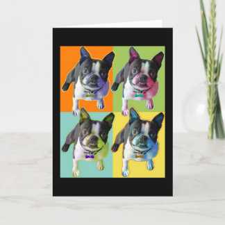 Boston Terrier Birthday Card
