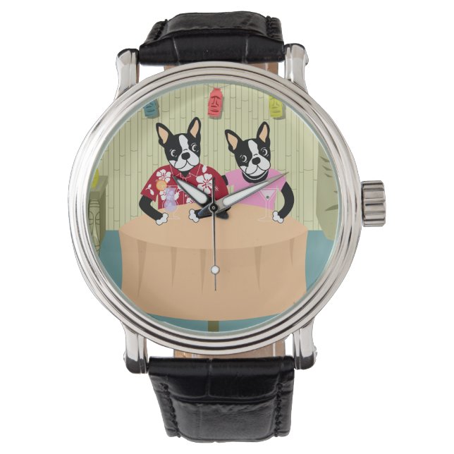 Boston Terrier Boy & Girl Watch (Front)
