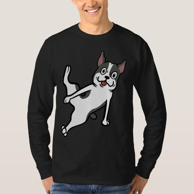 Boston Terrier Breakdance Move T-Shirt (Front)