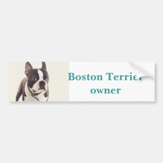 boston terrier bumper sticker